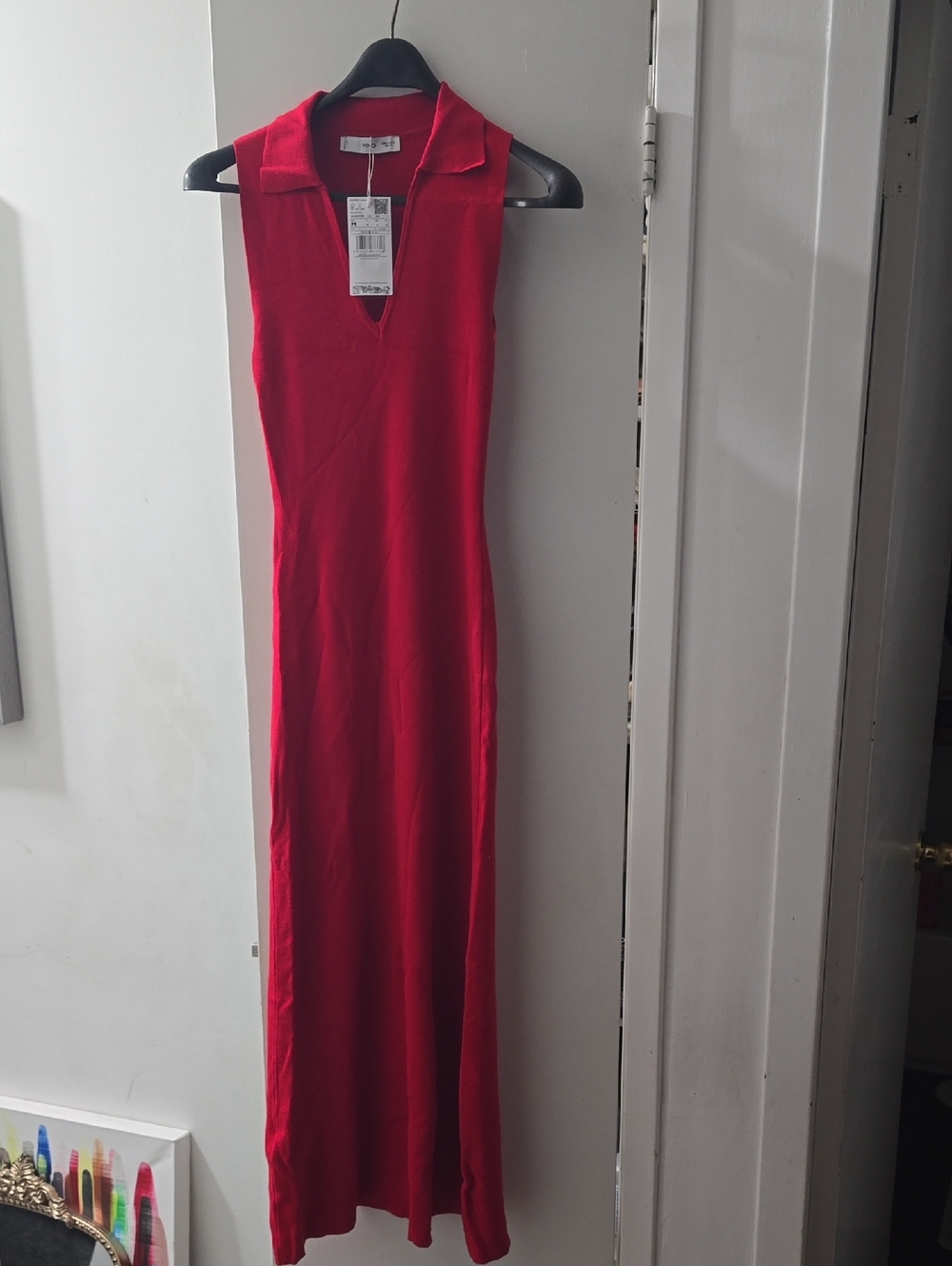 Knitted Midi-Dress with lapels
